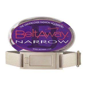 Beltaway NARROW Woman's Flat Buckle Belt Plus Size 16-2X - Sand